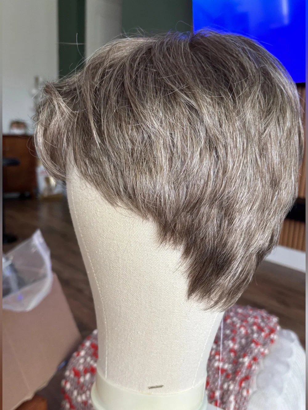 Envy Tiffany Petit Short Layered Pixie Wig - mixed grey